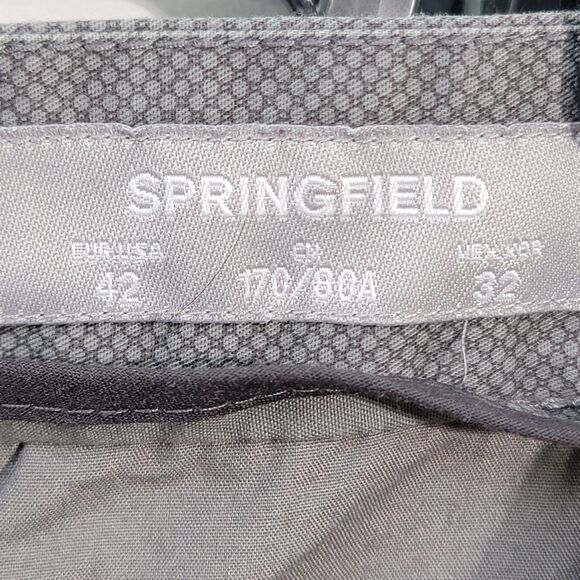 Bundle of x2 Springfield Cream & Gray 100% Cotton Shorts Men's Size 42 - Picture 3 of 9